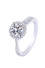 Load image into Gallery viewer, 1 Carat Moissanite Round Shape Ring
