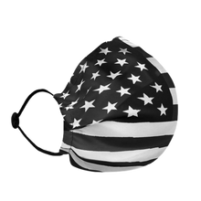 Load image into Gallery viewer, LTAD 7325 BxW American Flag Premium face mask
