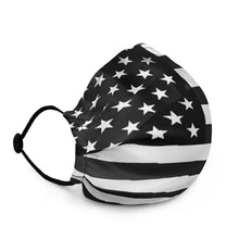Load image into Gallery viewer, LTAD 7325 BxW American Flag Premium face mask - LTA521 (5ive Twenty One Clothing LLC)