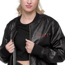 Load image into Gallery viewer, LTA V.II.I Leather Bomber Jacket
