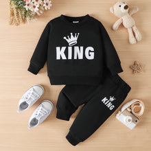 Load image into Gallery viewer, Baby King Tee and Pants Set
