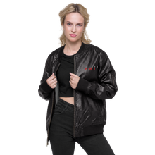 Load image into Gallery viewer, LTA V.II.I Leather Bomber Jacket
